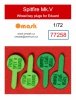 Omask 77258 Spitfire Mk.V wheel bay plugs (for Eduard) EVA foam masks 1/72